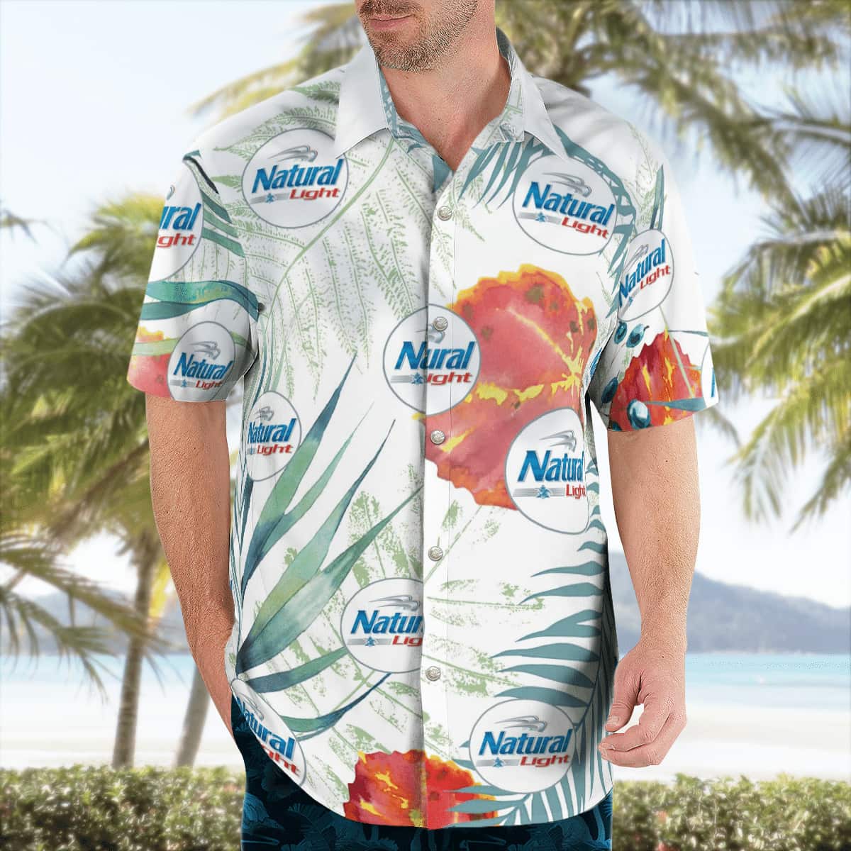 Natural Light Hawaiian Shirt Trendy Summer Gift Natural Light Hawaiian Shirt Trendy Summer Gift