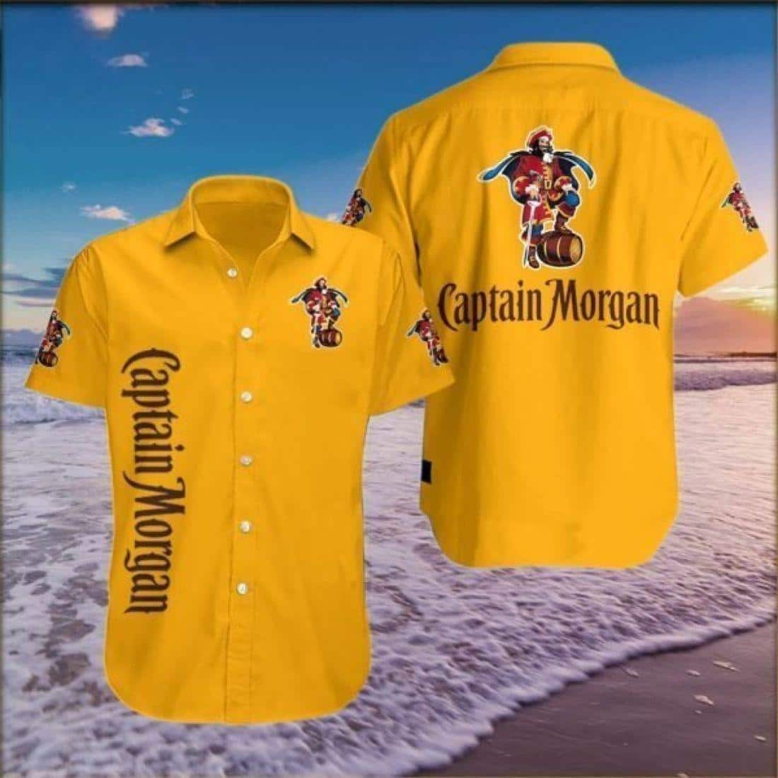 Captain Morgan Hawaiian Shirt Beach Gift For Rum Lovers