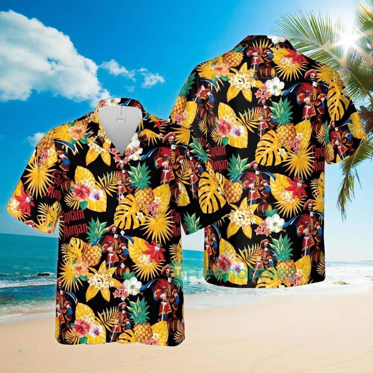 Captain Morgan Hawaiian Shirt Tropical Pattern Trendy Summer Gift