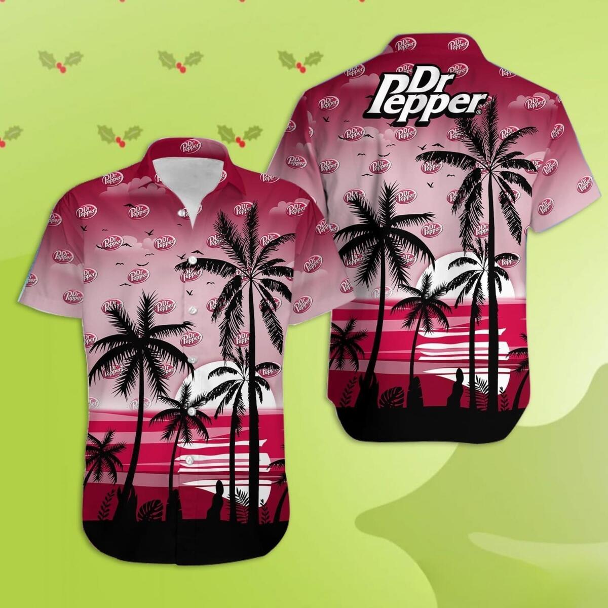 Vintage Dr Pepper Hawaiian Shirt Aloha Gift For Hawaii Lovers