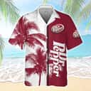 Vintage Dr Pepper Beer Hawaiian Shirt Tropical Coconut Tree Vintage Dr Pepper Beer Hawaiian Shirt Tropical Coconut Tree