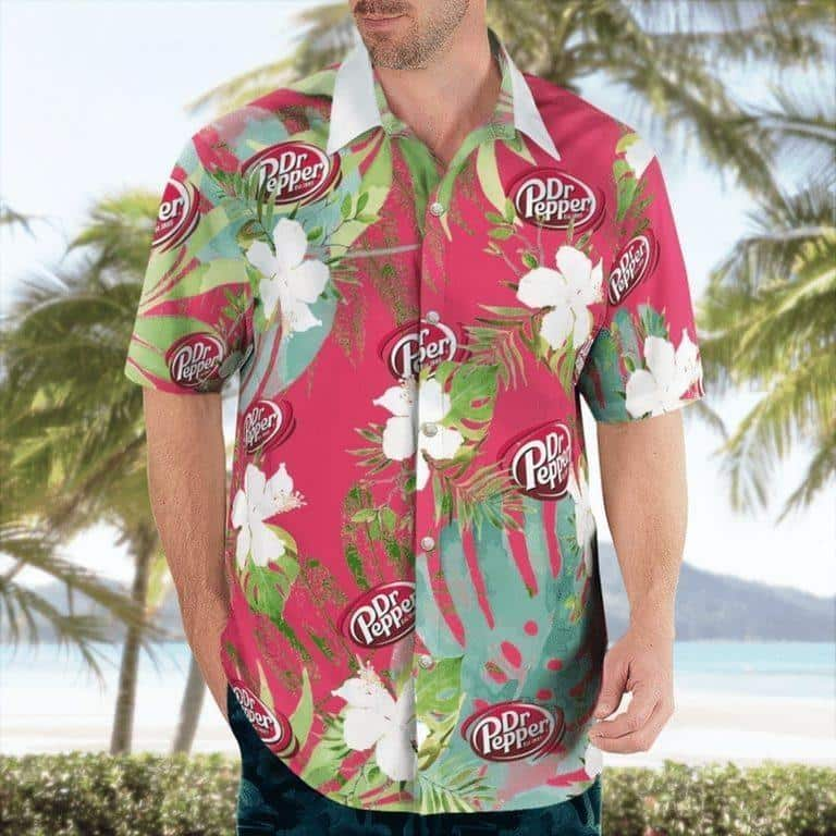 Dr Pepper Beer Hawaiian Shirt Father's Day Gift For Beach Lovers