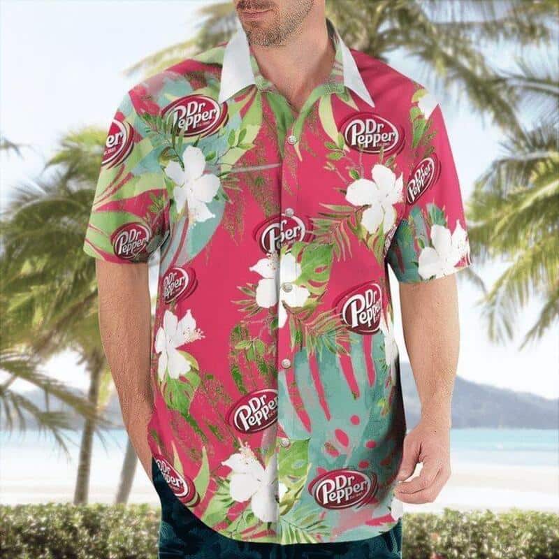 Dr Pepper Beer Hawaiian Shirt Father's Day Gift For Beach Lovers Dr Pepper Beer Hawaiian Shirt Father's Day Gift For Beach Lovers
