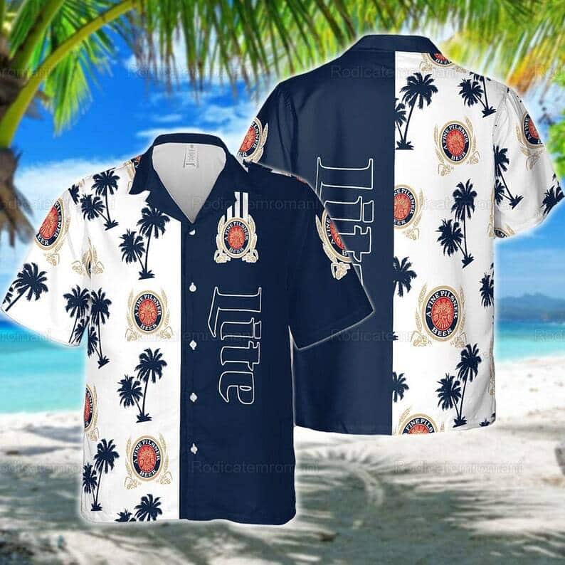 Miller Lite Beer Hawaiian Shirt Beach Trendy Summer Gift