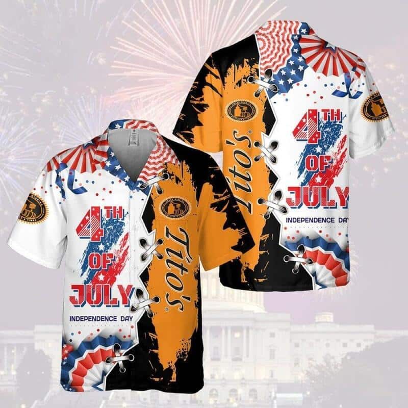 Tito's Handmade Vodka Hawaiian Shirt 4th Of July Independence Day Tito's Handmade Vodka Hawaiian Shirt 4th Of July Independence Day