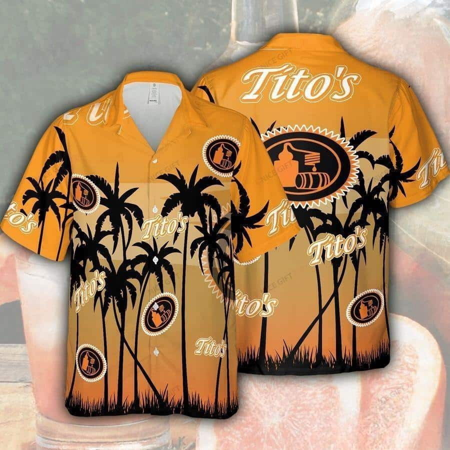 Summer Vibes Tito's Hawaiian Shirt Vodka Lovers Gift