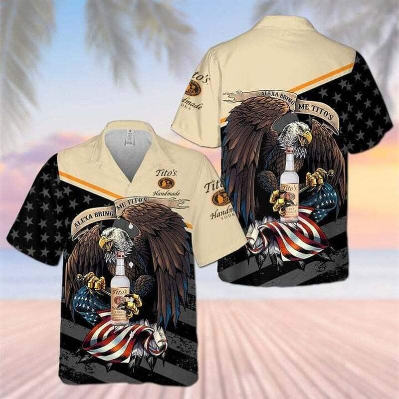 Tito’s Handmade Vodka Eagle Hawaiian Shirt Gift For Beach Vacation Tito’s Handmade Vodka Eagle Hawaiian Shirt Gift For Beach Vacation