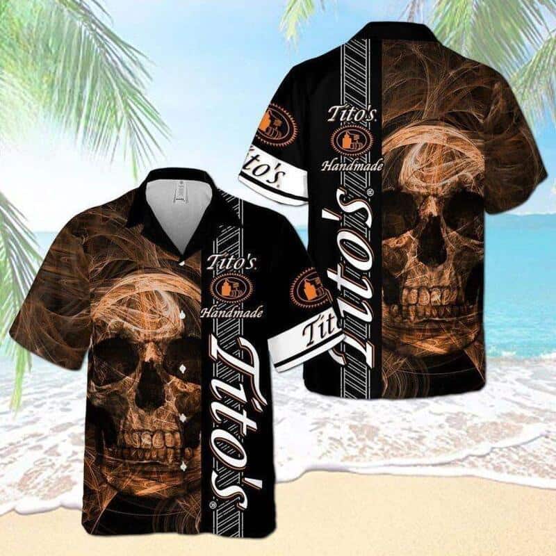 Tito’s Handmade Vodka Hawaiian Shirt Smoky Skull Tito’s Handmade Vodka Hawaiian Shirt Smoky Skull