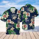 Miller Lite Hawaiian Shirt Hibiscus Flower Pattern A Fine Pilsner Beer Miller Lite Hawaiian Shirt Hibiscus Flower Pattern A Fine Pilsner Beer