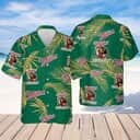 Miller High Life Hawaiian Shirt Palm Leaves Pattern Gift For Beer Drinkers Miller High Life Hawaiian Shirt Palm Leaves Pattern Gift For Beer Drinkers