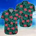 Miller High Life Hawaiian Shirt Green Palm Leaves Beach Lovers Gift Miller High Life Hawaiian Shirt Green Palm Leaves Beach Lovers Gift