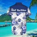 Pabst Blue Ribbon Hawaiian Shirt Tropical Flower Pattern Beach Gift For Friend Pabst Blue Ribbon Hawaiian Shirt Tropical Flower Pattern Beach Gift For Friend