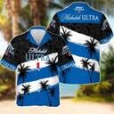 Michelob ULTRA Beer Hawaiian Shirt Coconut Tree Practical Beach Gift Michelob ULTRA Beer Hawaiian Shirt Coconut Tree Practical Beach Gift