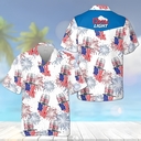 Coors Light Beer Hawaiian Shirt American Flag Fireworks Independence Day Coors Light Beer Hawaiian Shirt American Flag Fireworks Independence Day