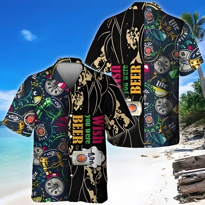 Wish You Were Beer Miller Lite Hawaiian Shirt Wish You Were Beer Miller Lite Hawaiian Shirt