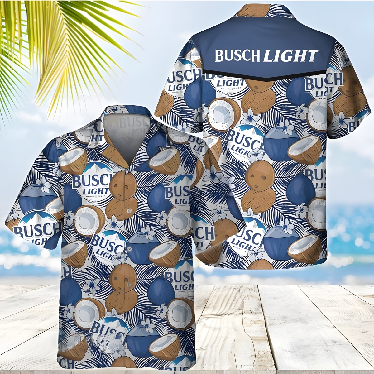 Busch Light Beer Hawaiian Shirt Summer Beach Gift