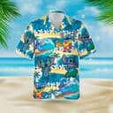 Disney Stitch Hawaiian Shirt Summer Beach Pattern