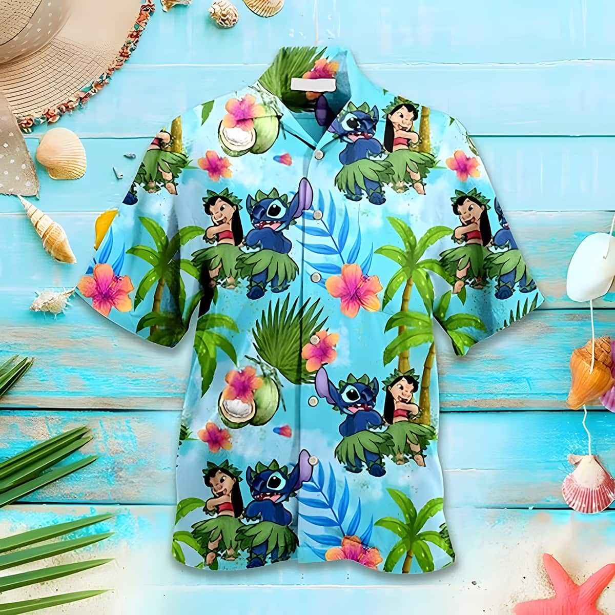 Lilo And Stitch Hawaiian Shirt Beach Vacation Gift