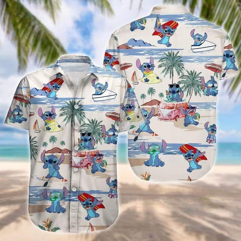 Cool Stitch Hawaiian Shirt Beach Pattern Practical Beach Gift