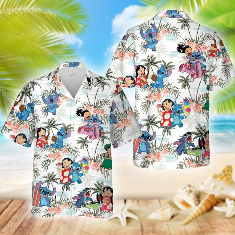 Disney Lilo And Stitch Hawaiian Shirt Cool Gift For Beach Trip