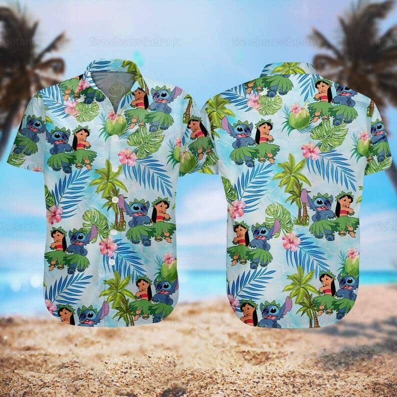 Funny Lilo And Stitch Hawaiian Shirt Disney Lovers Gift