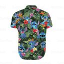 Disney Stitch Hawaiian Shirt Tropical Pattern Gift For Beach Lovers
