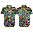 Disney Lilo And Stitch Hawaiian Shirt Tropical Flower Pattern All Over Print