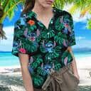 Disney Stitch Hawaiian Shirt Tropical Palm Leaves Beach Vacation Gift Disney Stitch Hawaiian Shirt Tropical Palm Leaves Beach Vacation Gift