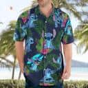 Stitch Disney Hawaiian Shirt Palm Leaves Pattern All Over Print