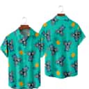Pineapple Pattern and Disney Stitch Hawaiian Shirt For Beach Lovers